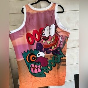 NWT Courage The Cowardly Dog Headgear Classics basketball Jersey Size 5X